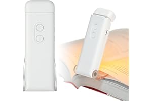 URAQT Luz de Lectura, Luces Lectura Portátil con Función de Temporizador LCD, 3 Colores & 5 Brillos Regulables, Compacta y Larga Duración, Luz Lectura con Clip, Luz Lectura para Lectores Noche Blanco