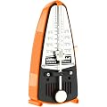 Wittner Métronome Taktell Piccolo Série 830 - Boîtier en plastique - Sans cloche - Orange - Mécanique à remonter - Pas de piles nécessaires - Fabriqué en Allemagne