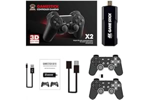 GENERICO Console di giochi retrò da 128 GB con 38.000 giochi integrati, controller wireless, uscita HDMI per TV, game stick 4K ×2, regalo per bambini e adulti