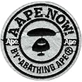 AAPE by a Bathing Ape Applique Embroidered Sew-on Patch ; Size: 8cm x 8cm for Jackets, Bags, Caps, Jeans, Outdoor Clothing ; Imported from Malaysia (1 Piece). (Code: MSBX-1l)