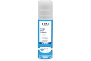 Bama Nettoyant pour chaussures Inside - Spray nettoyant pour semelles intérieures à l'aloe vera - Pour chaussures ouvertes et semelles intérieures - Testé dermatologiquement, 75 ml