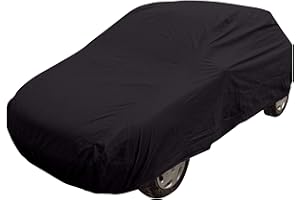 MP ESSENTIALS MP Essential Indoor & Outdoor All Season Water Resistant & Breathable Full Car Cover - BLACK (4x4 - L 193" x W 87" x H 75")
