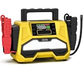 GROOVE F05 42000mAh 8000A Tepe Akımı Profesyonel Ak&uuml; Takviye Cihazı + 150 PSI Lastik Şişirme Kompres&ouml;rl&uuml; Taşınabilir Jump Sta