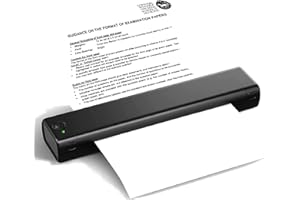 COLORWING Stampante portatile A4 piccola, supporta carta termica, con Bluetooth, per viaggi e tatuaggi, senza fili, per ufficio mobile Marca