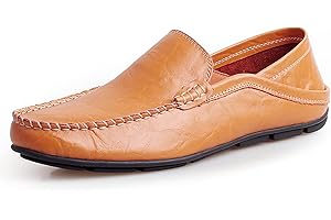 ARO LORA Hommes Mocassins Loafers Chaussures Slip on Chaussures Bateau et Mocassins pour Hommes Penny Confort Chaussures de Conduite Plat Chaussures