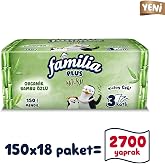 Familia Plus Natural &Ccedil;ek Al Mendil 150li (18 Paket x 150 Yaprak)