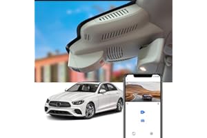Fitcamx Dashcam Kompatybilny z Mercedes-Benz E-Class HD2-6251 2017-2023 W213 (5th Gen), OEM Dashcam 4K 2160P UHD Video WiFi, nagrywanie w pętli, G-Sensor, WDR Dasch-cam Car, Plug & Play, karta 64GB
