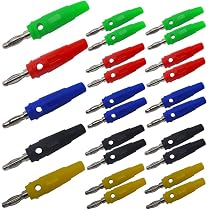 Spina Banana 4mm Doppia Vite Per Cavi Altoparlanti, Connettore Maschio Placcato Oro, Audiocrast - Foto 4