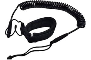 Cukol Leash Surf Sup per Tavola da Surf Paddle Board Kayak Bodyboard Guinzaglio Nero