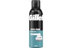 Gillette Classic Espuma De Afeitar Para Hombre, Para Piel Sensible, Ayuda A Proteger Contra La Irritación Del Afeitado, 200ml