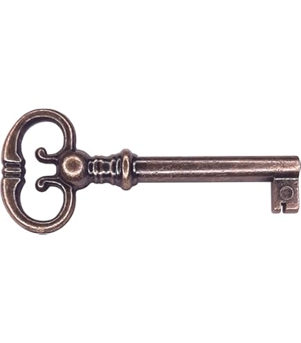 Classic Skeleton Key In Nickel Or Antique Copper – Restoration Supplies - Foto 5