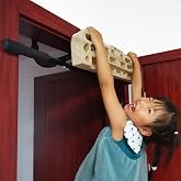 TWO STONES Rock Climbing Hangboard with Door Pull Up Bar, Includes Jug, Tweezers, Pockets, Edges and Slopes for Rock Climbing