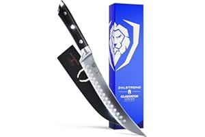 DALSTRONG Butcher Breaking Cimitar Knife - 8" - Gladiator Series - Forged High-Carbon German Steel - Sheath Guard Included - NSF Certified
