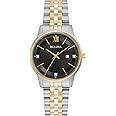 Bulova Ladies' Classic Diamond Two-Tone Gold Stainless Steel 3-Hand Calendar Date Quartz Watch