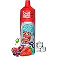 R&M Tornado, 9000 Puffs, E-Cigarettes, Starter Kit, No Nicotine, 2ml Cartridge Capacity, Draw-Activated Vape Pen, Smooth Vaping, (Mixed berries)