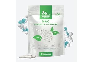 ‎RAW POWDERS NAC (N-Acetyl-Cysteine) 600mg, 120 Kapseln – Unterstützung für Antioxidative Wirkung & Immunfunktion – Reine Zutaten, GMO- & Glutenfrei, fördert die Entgiftung – von Raw Powders