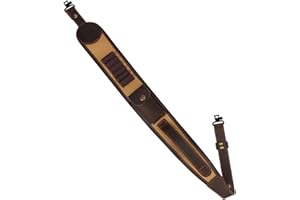 Tourbn Correa antideslizante de lona y cuero para pistola de caza con bucles de munición