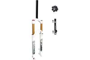 LvTu MTB Bicycle Front Fork 26 27.5 29 Inch Travel 140mm, Ultralight Air Mountain Bike Suspension Forks with 180mm Disc Brake Adapter