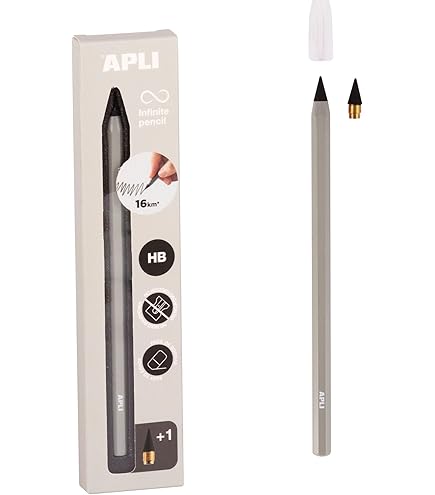 TROIKA Multitasking-potlood en sleutelhanger met eindeloze schrijfpunt (ca. 20 km schrijflengte) – eindeloos to go – liniaal in centimeter/inch – aluminium – zilverkleurig, zilverkleuren, 9,6 x 3 x