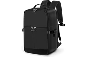 Ltemziiy Bagage Cabine 40 x 20 x 25 pour Ryanair, Sac à Dos de Voyage Bagage à Main Avion Sac à Main sous Le Siège Valise Décontracté École Bureau Sac Ordinateur Portable -Noir