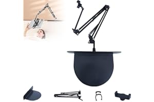 KOUFEIL Versteckter Telefon Tablet Halter Am Bett Ausziehbar, Einsteckbarer Schlitz Und Clip on Handy Tablet Halter, 360° Drehbarer Schwanenhals Telefonhalter Für Bett Sofa (Cell Phone Specific Models)