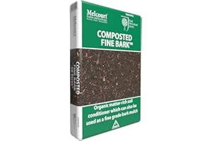 BHGS Melcourt Garden Decorative Composted Fine Bark Mulch Weed Cover 50lt Pack of 2