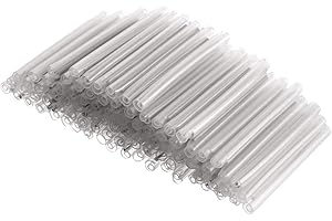 Sourcing map – Tubes de protection en fibre optique thermorétractable, transparent, 40mm 3.6mmOD,300pcs