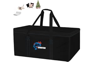 SIRUITON 130x40x60cm Bolsa para Cojines de jardín, Bolsa para Cojines de terraza,Tela Oxford 600D Impermeable, Anti-UV, con asa y Cremallera