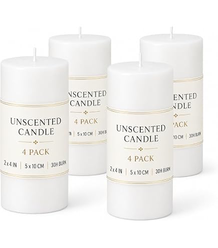 Richard Wenzel PURE Safe Candle 130x70mm weiß Stumpenkerze/ Kerze 1er Pack (1 x 1 Stk.)