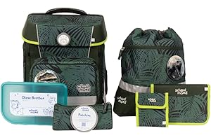 SCHOOL-MOOD - Juego de mochila escolar, 7 piezas - Hero Maxx Air+ - Incluye accesorios - Mochila ergonómica para niños y niñas - Mochila escolar para niños de 1ª a 4ª clase