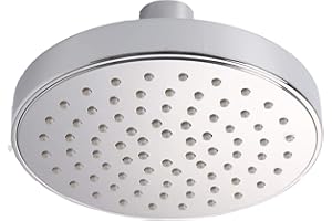 AQUAE T192040 - Soffione per doccia tondo, un getto, finitura specchio, diametro 10 cm