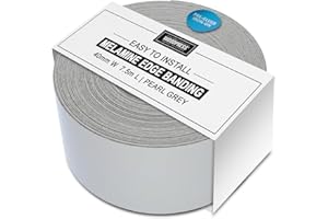WoodPress® Mélamine Gris Perle Bande de Chant en Placage Préencollé - Rouleau de 7,5 m Disponible en largeurs de 15 mm, 19 mm, 22 mm, 30 mm et 50 mm (40 mm)