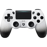 ECHTPower Wireless Controller for PS4,Compatible with PS4/Slim/Pro/PC,Gamepad with Dual Vibration, 600mAh Battery, 6-Axis, To