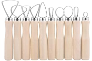 Smandy 10 Stück Modellierwerkzeug Keramik Werkzeug Töpfer Werkzeug Modellierset Polymer Clay Werkzeug Keramik Skulptur Ton Werkzeug Kit