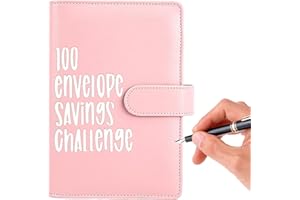 PRATVIDER presupuesto Organizador financiero mensual con cuaderno seguimiento gastos Carpeta ahorros y billetera relleno efectivo, presupuesto A5 para presupuestar