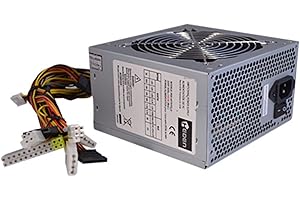 Heden Bloc d'alimentation PC en Format ATX, Puissance Max 500 Watts, Ventilateur de 120mm, Silencieux, avec Double Rail +12V