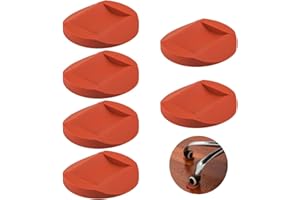 AIFUDA, Set di 6 coppe bloccaruote in gomma per mobili, protezioni per pavimento antiscivolo, per tutti i pavimenti e tutte le ruote di mobili, divani e letti