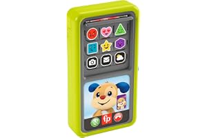 Fisher-Price Min 2-i-1 , lärande leksak från födseln till de första stegen, telefon med ljus och musik, version: en