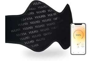 Vulpés HeatBelt Pro 10 - Cintura riscaldante intelligente a infrarossi | Dispositivo medico per schiena, reni e bacino | Controllabile tramite smartphone | Materiale organico in bambù