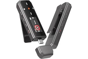 RUIZU 64GB Reproductor MP3 de Bluetooth 5.3 ，Memoria USB Tipo-C y con Clip Portátil, con grabación y Radio，Admite conexión de teléfono móvil, con botón de Volumen Independiente