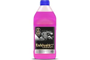 Exklusiv Chemie Antigel pour radiateur G13 | Liquide de refroidissement voiture jusqu'à -40° | Liquide de refroidissement voiture G13 | Prêt à l'emploi | 1000ml