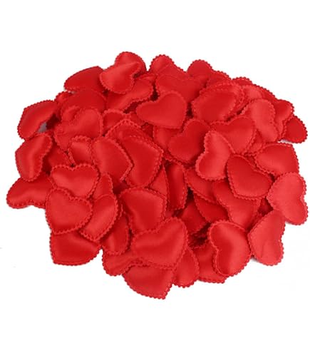 200 Cuoricini Di Carta 3D 2,5 Cm | Rosso E Rosa Petali Di Spugna Per Matrimonio