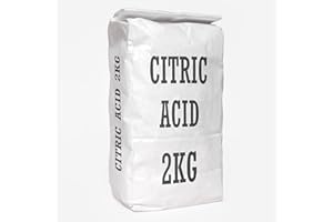 BlueBay Aquatics 2KG - Citric Acid Anhydrous E330 Pharmaceutical Food Grade 100% Pure Bath Bombs