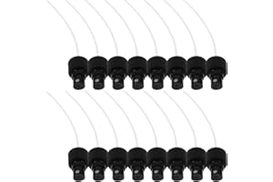 HEALVIAN 20Pcs Accessoires pour Huile Essentielle Bouteille de Liquide Pompe Pulvérisateur Tête Conteneurs Cosmétiques Remplacement Spray Top Sparyer Accessoires Veste Buse Cap