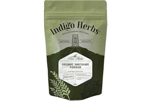 INDIGO HERBS Shatavari Bio en poudre - 100g (Certifié Biologique)