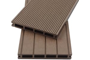 Home Deluxe - WPC Terrassendielen SAMANA - Dunkelbraun, 2m² - Inkl. Unterkonstruktion und kompl. Zubehör I Terrassenboden Poolumrandung Balkonbelag