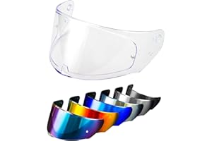PSLER Visera de Casco para LS2 Outer FF320 Rapid FF353 Assault FF328 Stream FF800, Visera Tintada para Casco de Motocicleta Accesorios de Repuesto(Transparente)