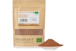 ‎FRISAFRAN FRISAFRAN | Bio Ceylon Zimt gemahlen | 100g | Zimtpulver | Zimt Ceylon | Ceylon Zimt keine Zusatzstoffe | Ceylon | Zimt BIO Gemahlen | Zimt Gemahlen | Original aus Sri Lanka | natürlicher Anbau