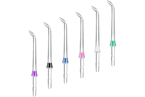 Flewdart 6pcs Boquilla de Repuesto para Waterpik Water Flosser, recambios para Wf02/03ec Wp-100/108/112/250ec Wp-450/462/560/562ec Wp-563/565/660/662ec Wp-670/672/676/861ec