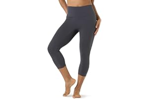 LAPASA Leggings Sportivi Capri Donna 3/4 L02A1/B1 - Pantaloni Yoga Vita Alta Elasticizzati Allenamento Corsa Spinning Palestra Fitness Zumba Push Up